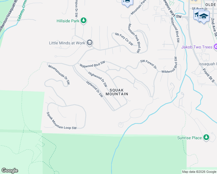 map of restaurants, bars, coffee shops, grocery stores, and more near 895 Highwood Drive Southwest in Issaquah