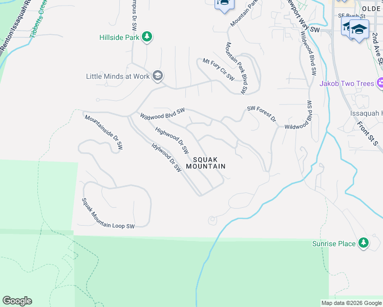 map of restaurants, bars, coffee shops, grocery stores, and more near 895 Highwood Drive Southwest in Issaquah