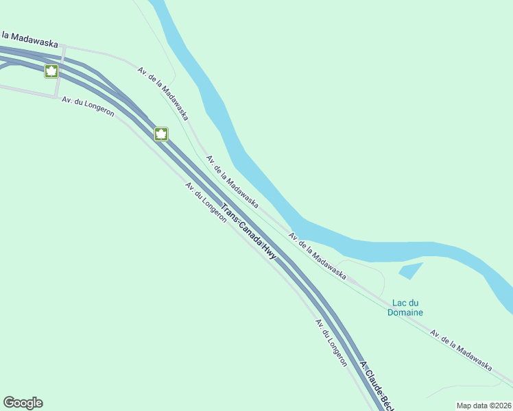 map of restaurants, bars, coffee shops, grocery stores, and more near Avenue de la Madawaska in Dégelis