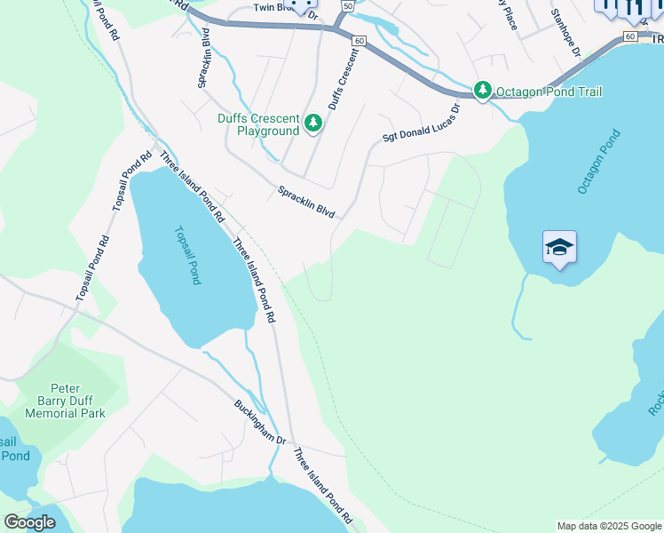 map of restaurants, bars, coffee shops, grocery stores, and more near 109 Sgt Donald Lucas Drive in Paradise