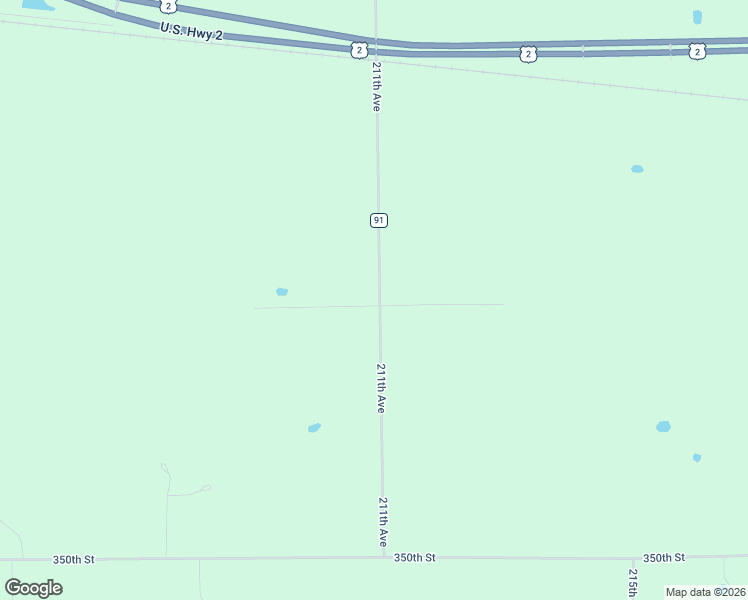 map of restaurants, bars, coffee shops, grocery stores, and more near 35762 211th Avenue in Bagley