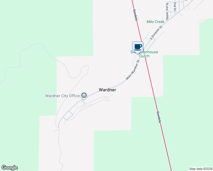 map of restaurants, bars, coffee shops, grocery stores, and more near in Wardner