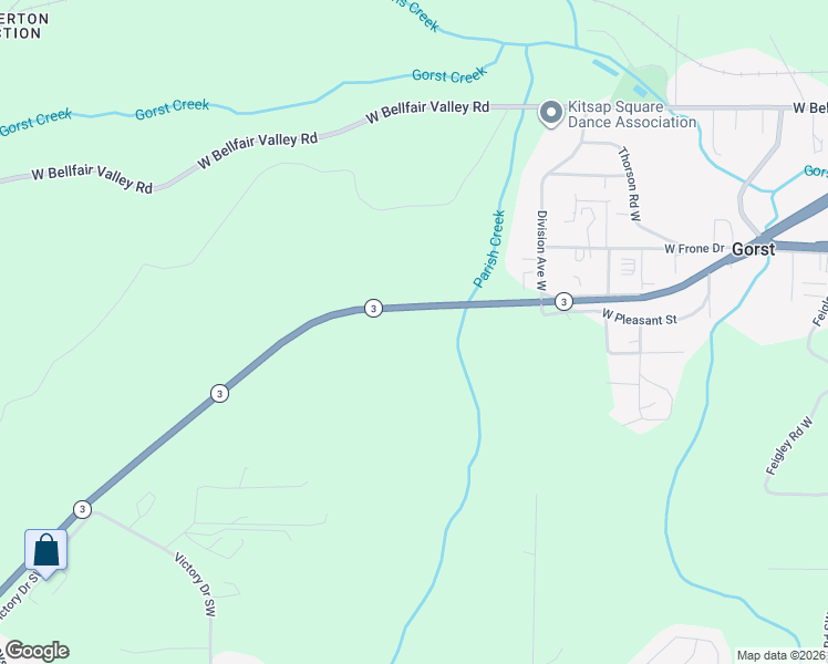 map of restaurants, bars, coffee shops, grocery stores, and more near 4704-4708 Highway 3 in Port Orchard