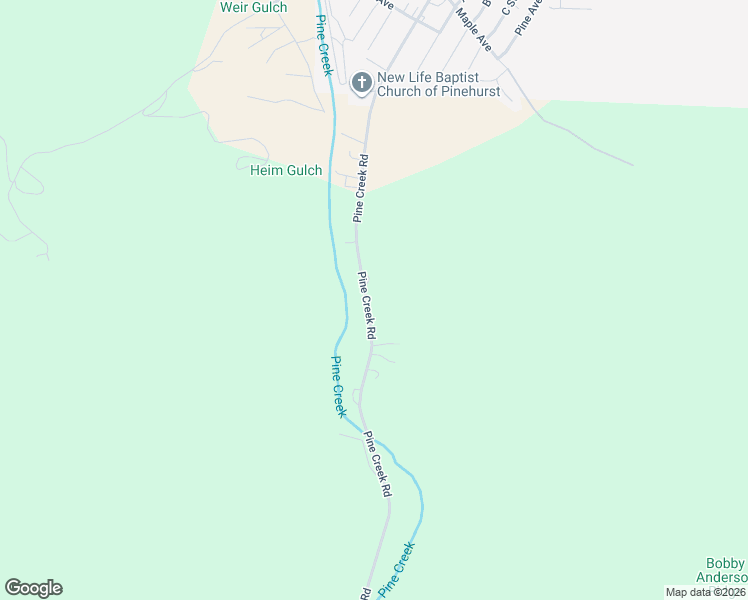 map of restaurants, bars, coffee shops, grocery stores, and more near 1835 Pine Creek Road in Pinehurst