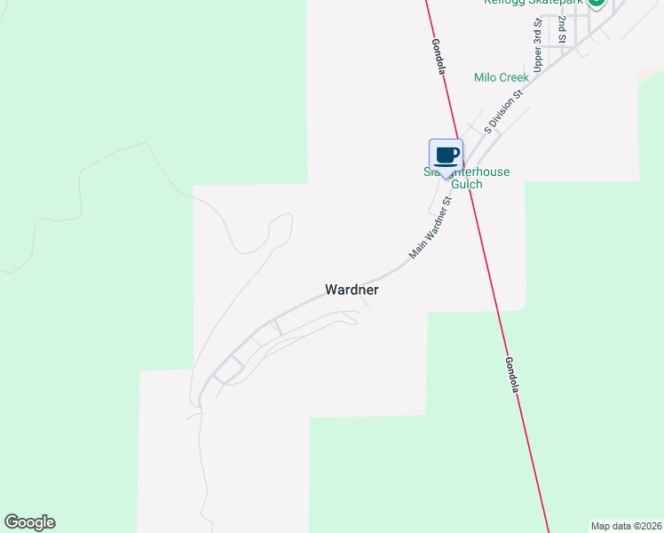 map of restaurants, bars, coffee shops, grocery stores, and more near in Wardner