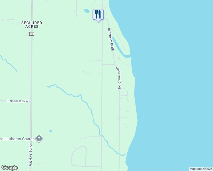 map of restaurants, bars, coffee shops, grocery stores, and more near 5706 Bemidji Avenue North in Bemidji