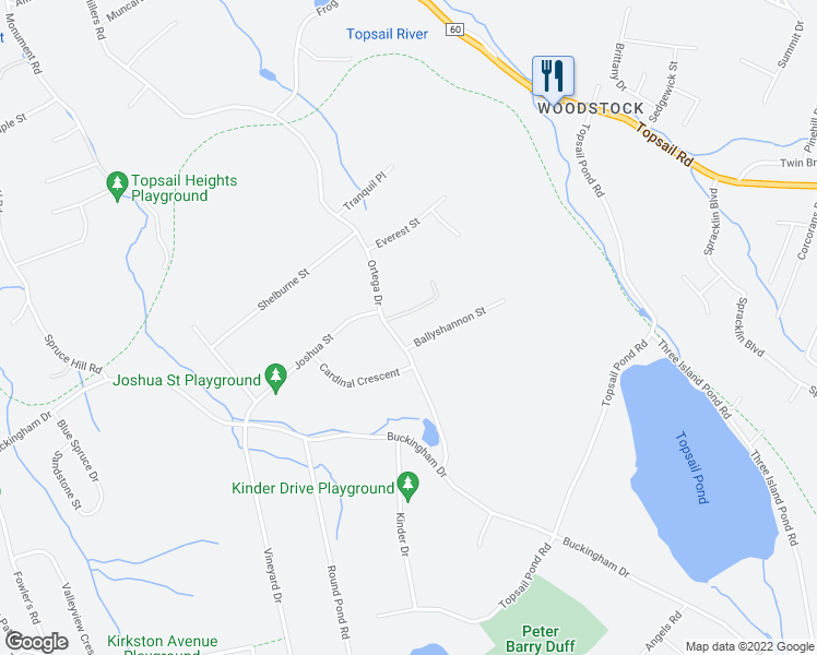 map of restaurants, bars, coffee shops, grocery stores, and more near 3 Ballyshannon Street in Paradise