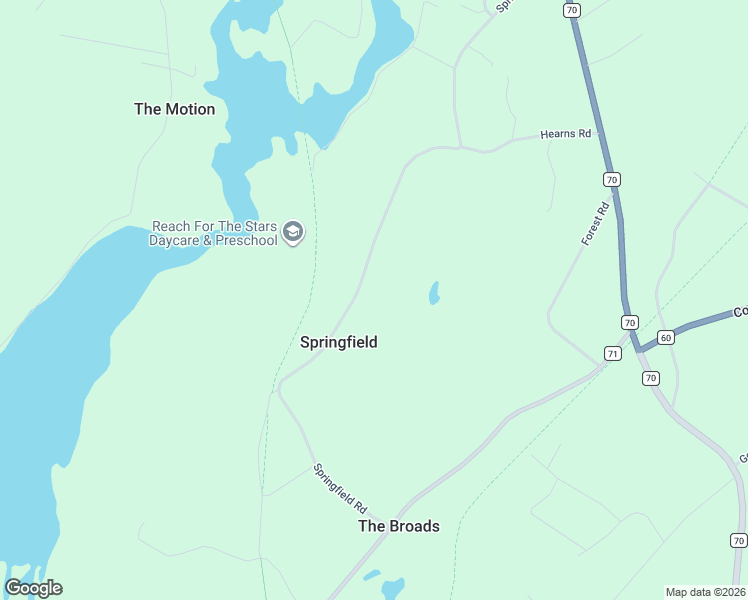 map of restaurants, bars, coffee shops, grocery stores, and more near 151 Springfield Road in South River