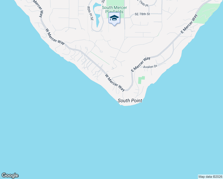 map of restaurants, bars, coffee shops, grocery stores, and more near 8449 West Mercer Way in Mercer Island