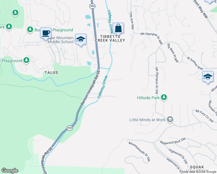 map of restaurants, bars, coffee shops, grocery stores, and more near 20914 Southeast 83rd Place in Issaquah