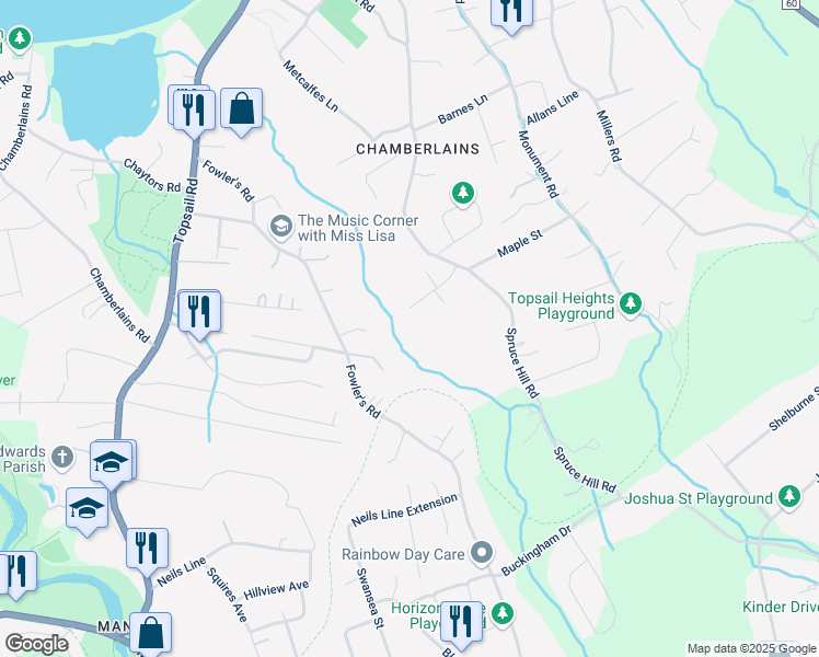 map of restaurants, bars, coffee shops, grocery stores, and more near 29 Spruce Hill Place in Conception Bay South