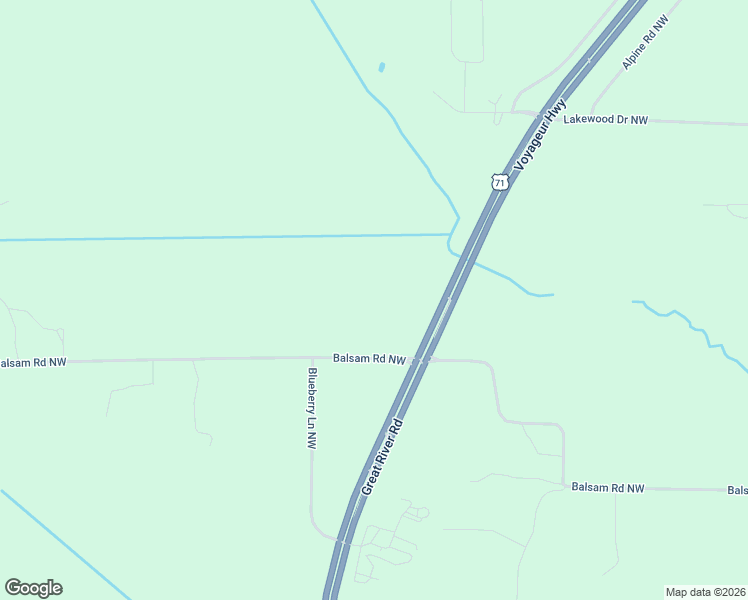 map of restaurants, bars, coffee shops, grocery stores, and more near 1609 Balsam Road Northwest in Bemidji