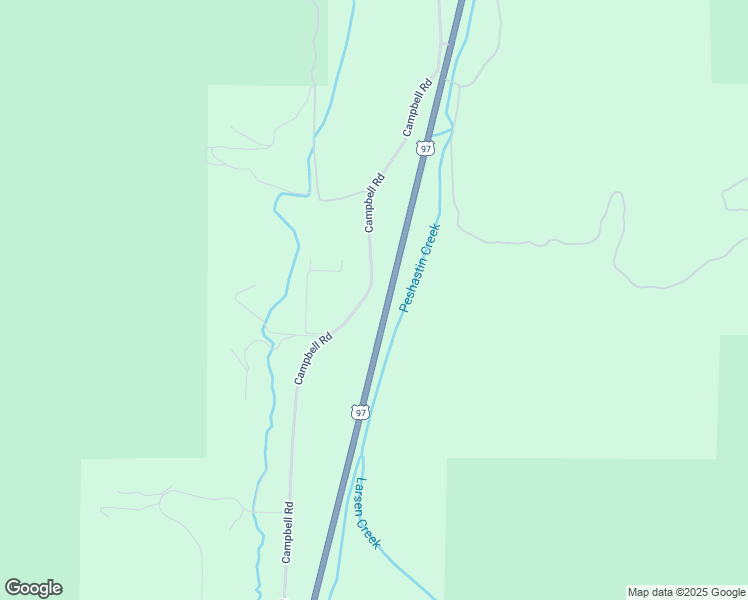 map of restaurants, bars, coffee shops, grocery stores, and more near 6250 Campbell Road in Peshastin