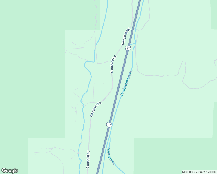 map of restaurants, bars, coffee shops, grocery stores, and more near 6250 Campbell Road in Peshastin