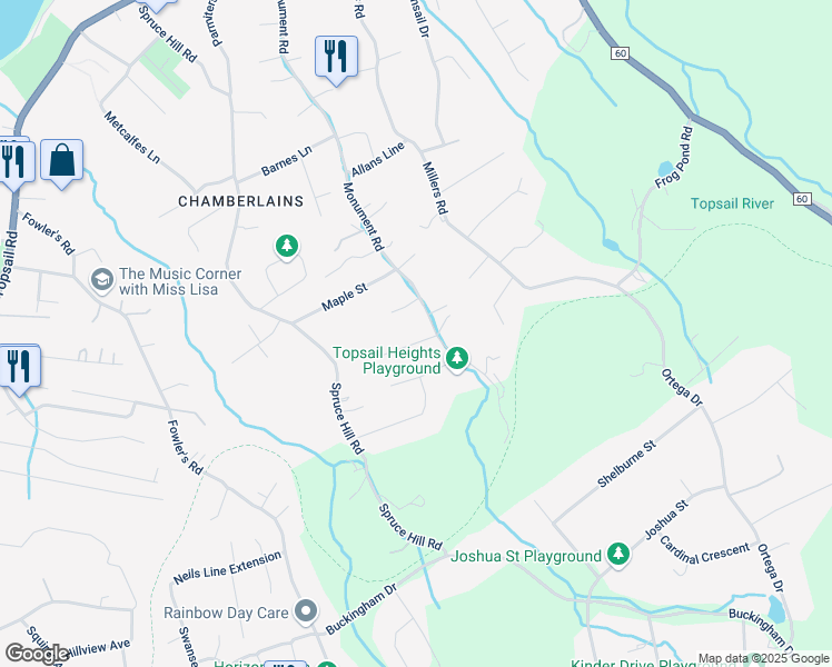 map of restaurants, bars, coffee shops, grocery stores, and more near 6 Abigail Place in Conception Bay South