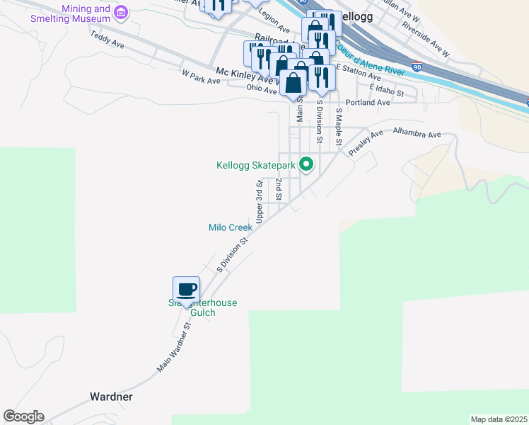 709 Upper 3rd Street, Kellogg ID Walk Score