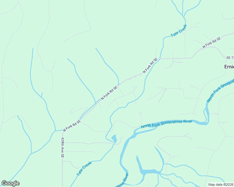 map of restaurants, bars, coffee shops, grocery stores, and more near 7503 434th Avenue Southeast in Snoqualmie