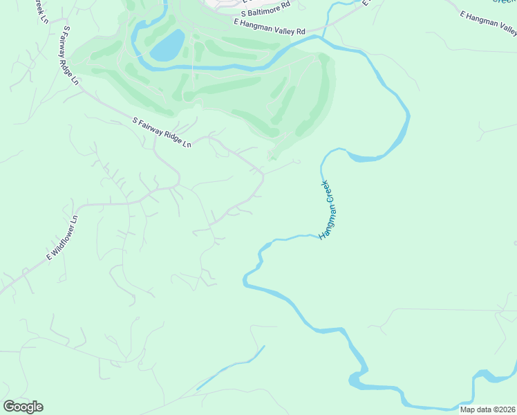 map of restaurants, bars, coffee shops, grocery stores, and more near 13105 South Fairway Ridge Lane in Spokane