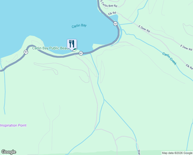 map of restaurants, bars, coffee shops, grocery stores, and more near 33860 Idaho 97 in Harrison