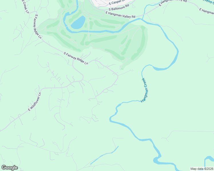 map of restaurants, bars, coffee shops, grocery stores, and more near 13105 South Fairway Ridge Lane in Spokane