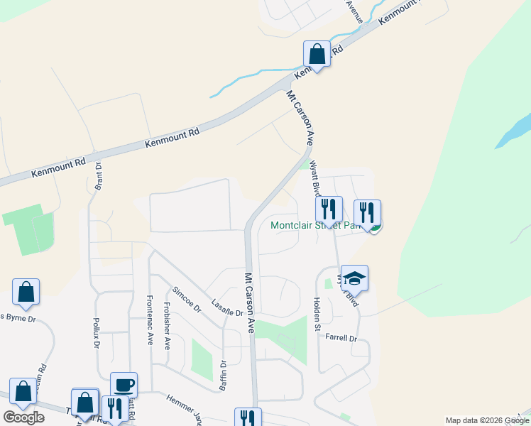map of restaurants, bars, coffee shops, grocery stores, and more near 5 Stonefield Place in Mount Pearl