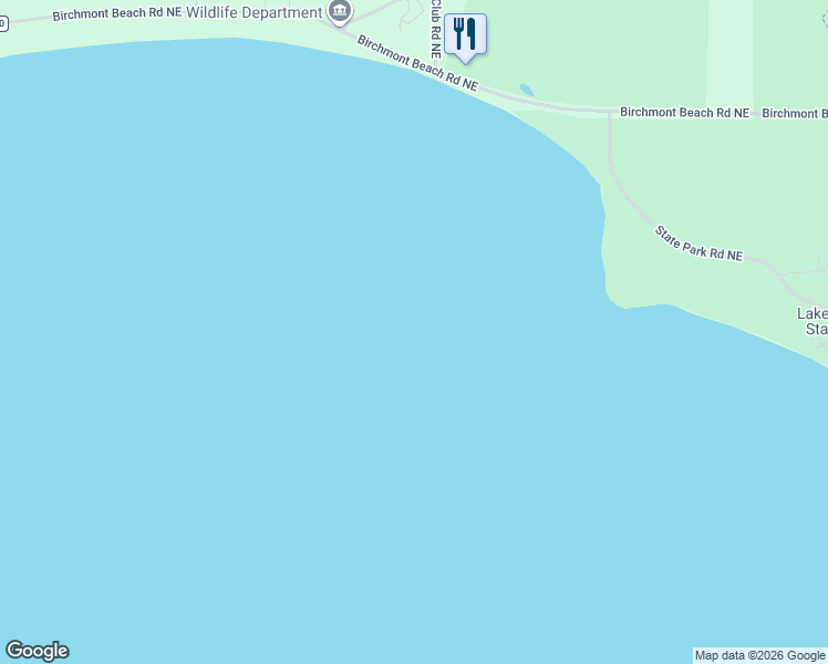 map of restaurants, bars, coffee shops, grocery stores, and more near 2434 County Road 20 in Bemidji
