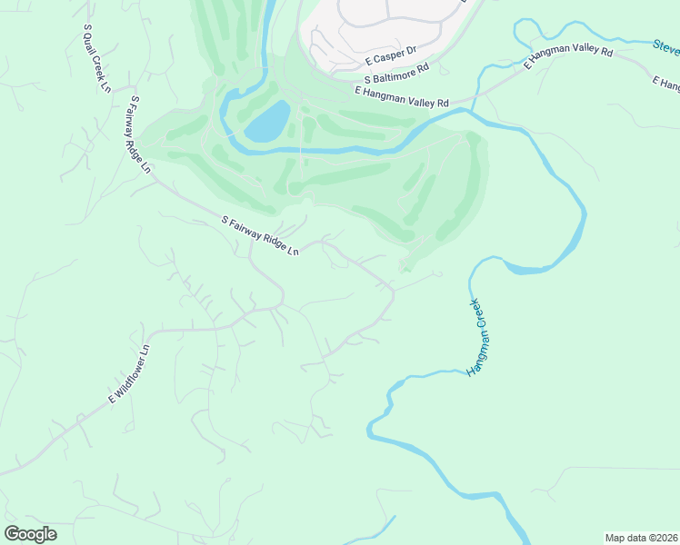 map of restaurants, bars, coffee shops, grocery stores, and more near 2115 East Huckleberry Lane in Spokane