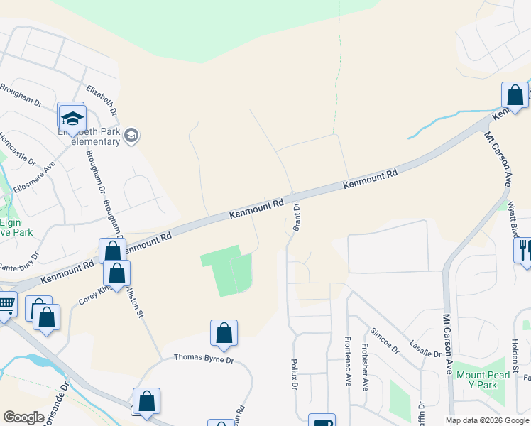 map of restaurants, bars, coffee shops, grocery stores, and more near 790 Kenmount Road in St. John's