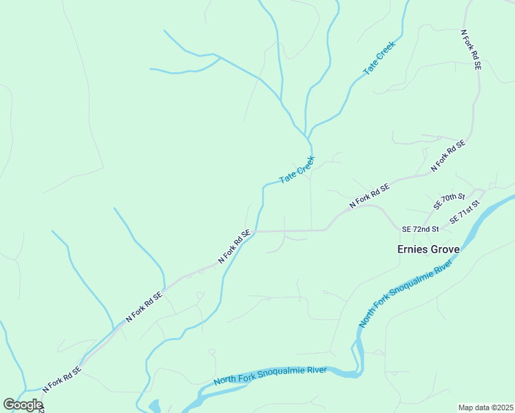 map of restaurants, bars, coffee shops, grocery stores, and more near 7171 North Fork Road Southeast in Snoqualmie
