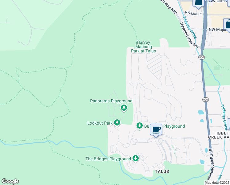 map of restaurants, bars, coffee shops, grocery stores, and more near Viewcrest Drive Northwest in Issaquah