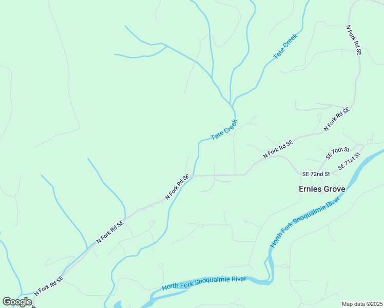 map of restaurants, bars, coffee shops, grocery stores, and more near 7171 North Fork Road Southeast in Snoqualmie