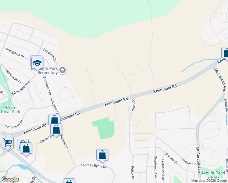 map of restaurants, bars, coffee shops, grocery stores, and more near 790 Kenmount Road in St. John's