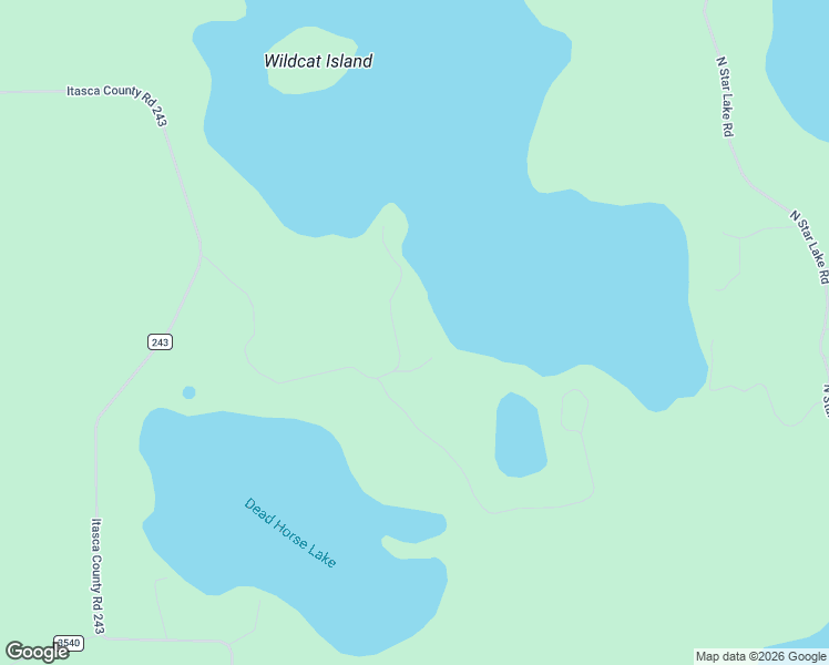 map of restaurants, bars, coffee shops, grocery stores, and more near 38617-38641 West North Star Lake Road in Marcell