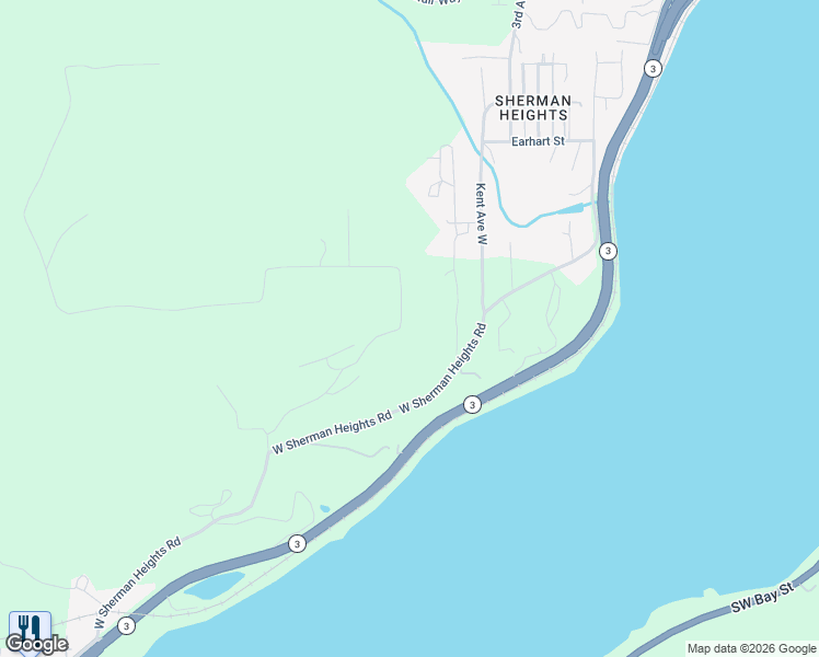 map of restaurants, bars, coffee shops, grocery stores, and more near 2500 Sand Dollar Road West in Bremerton