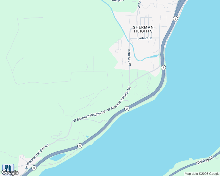 map of restaurants, bars, coffee shops, grocery stores, and more near 2500 Sand Dollar Road West in Bremerton