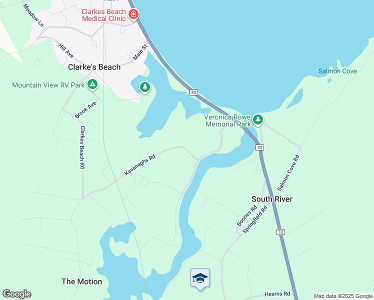 map of restaurants, bars, coffee shops, grocery stores, and more near 6 Kavanaghs Road in South River