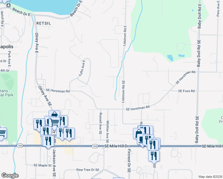 map of restaurants, bars, coffee shops, grocery stores, and more near 2112 Kelp Place East in Port Orchard