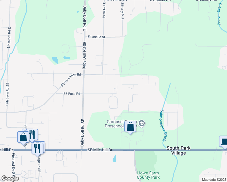 map of restaurants, bars, coffee shops, grocery stores, and more near 998 Kazac Place Southeast in Port Orchard