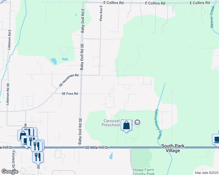 map of restaurants, bars, coffee shops, grocery stores, and more near 998 Kazac Place Southeast in Port Orchard