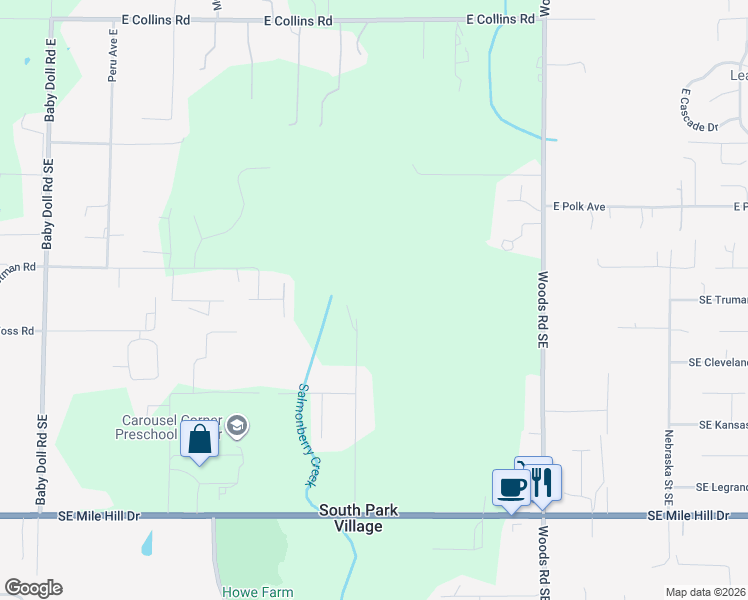 map of restaurants, bars, coffee shops, grocery stores, and more near 951 Bulman Road Southeast in Port Orchard