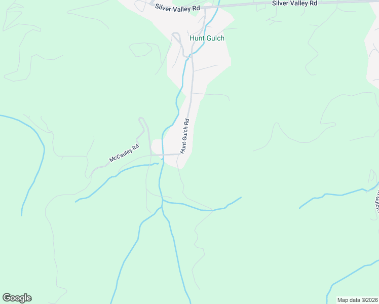 map of restaurants, bars, coffee shops, grocery stores, and more near 535 Hunt Gulch Road in Shoshone County