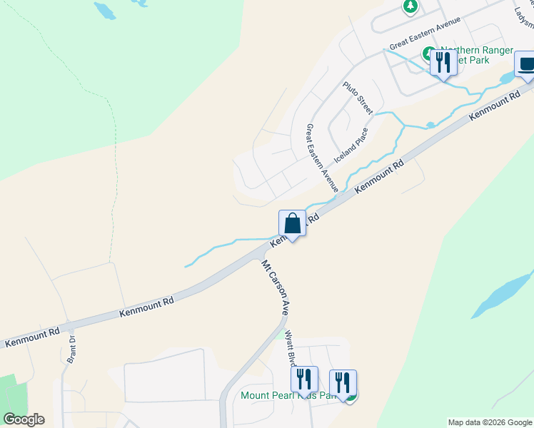 map of restaurants, bars, coffee shops, grocery stores, and more near 35 Leonard J. Cowley Street in St. John's
