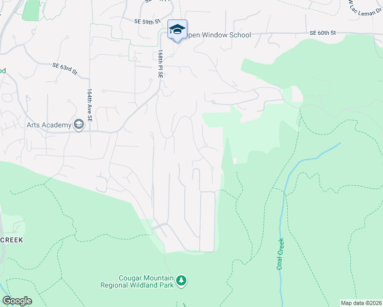map of restaurants, bars, coffee shops, grocery stores, and more near 6599 170th Place Southeast in Bellevue