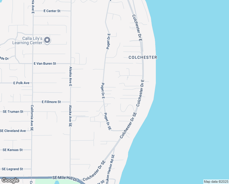 map of restaurants, bars, coffee shops, grocery stores, and more near 907 Puget Drive East in Port Orchard