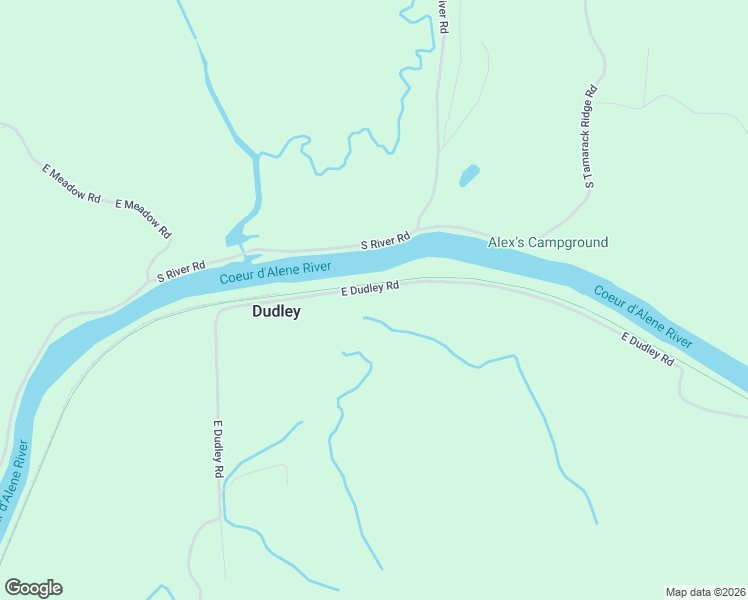 map of restaurants, bars, coffee shops, grocery stores, and more near 27757 East Dudley Road in Cataldo