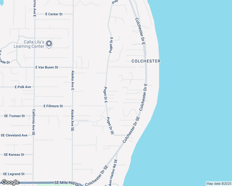 map of restaurants, bars, coffee shops, grocery stores, and more near 907 Puget Drive East in Port Orchard