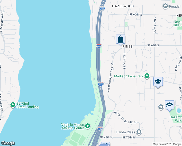 map of restaurants, bars, coffee shops, grocery stores, and more near 6629 Ripley Lane North in Renton