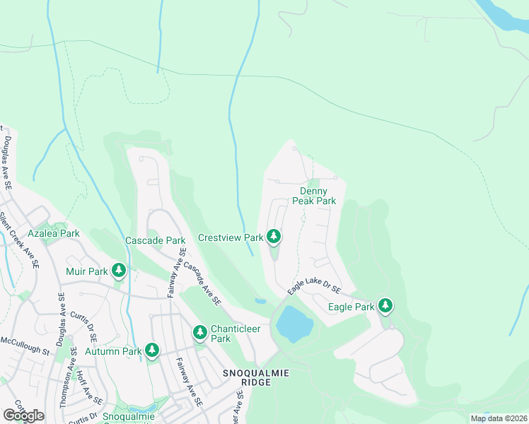 map of restaurants, bars, coffee shops, grocery stores, and more near 6511 West Crestview Loop Southeast in Snoqualmie