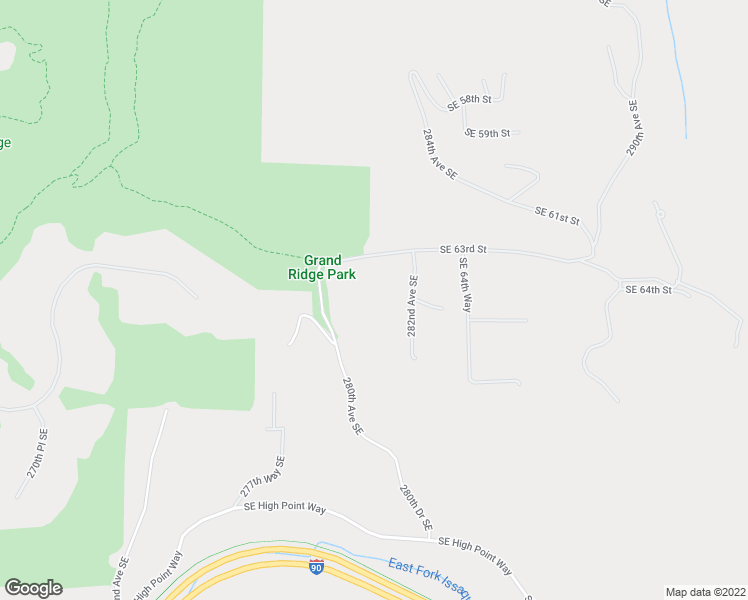 map of restaurants, bars, coffee shops, grocery stores, and more near 6407 282nd Avenue Southeast in Issaquah