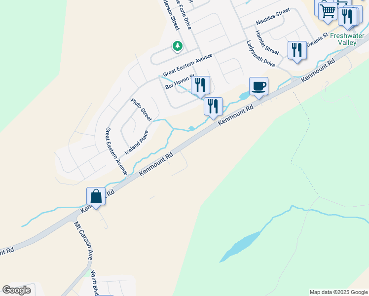 map of restaurants, bars, coffee shops, grocery stores, and more near 541 Kenmount Road in Saint John's